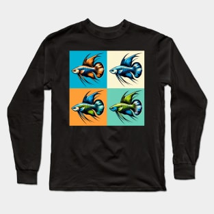 Green Swordtail - Cool Tropical Fish Long Sleeve T-Shirt